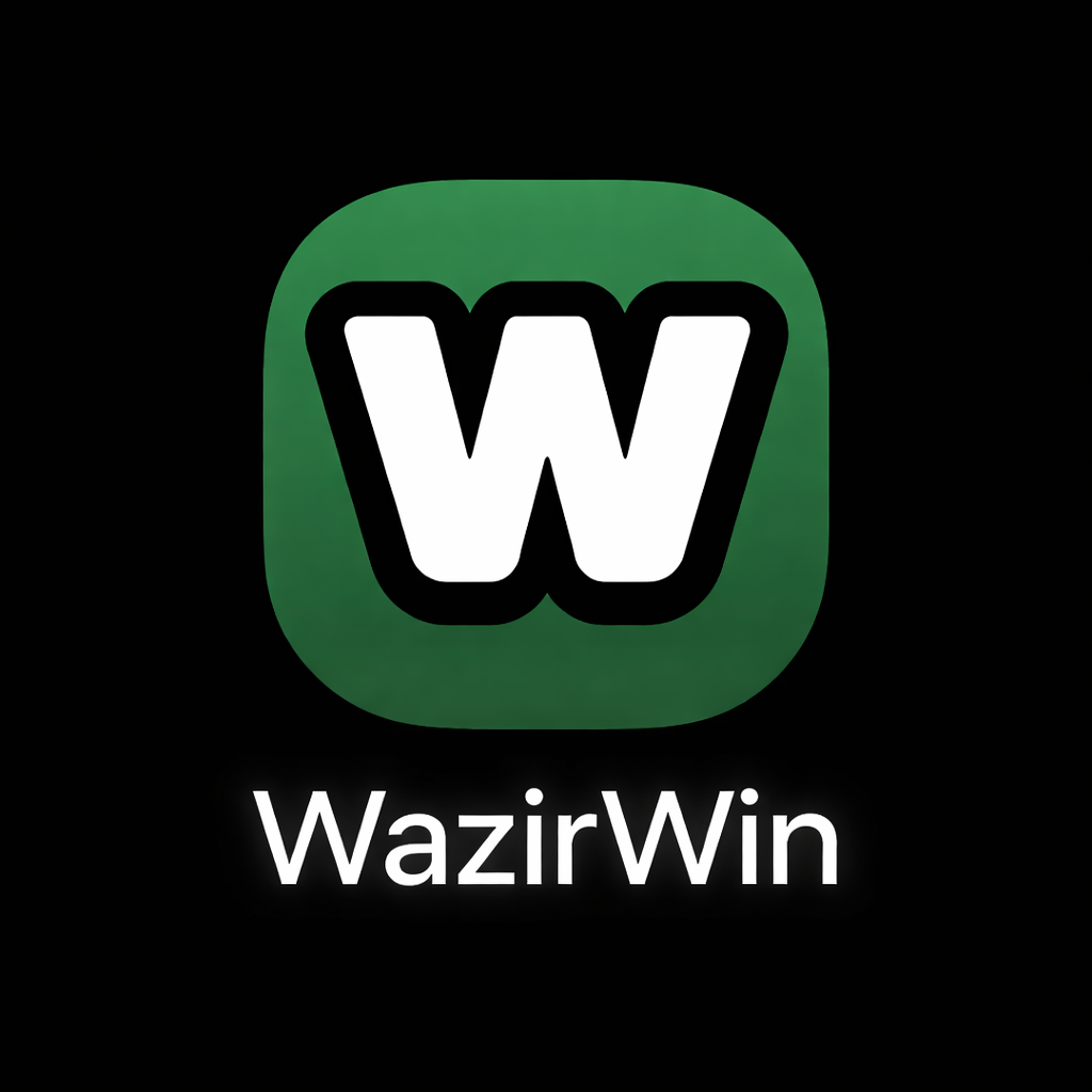 WazirWin online gaming and betting platform interface on mobile and desktop